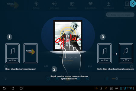 Turkcell Müzik Android Tabletler için Yenilendi